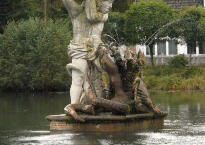 Herkulesstatue im Barockgarten, Schloss Gottorf, Schleswig